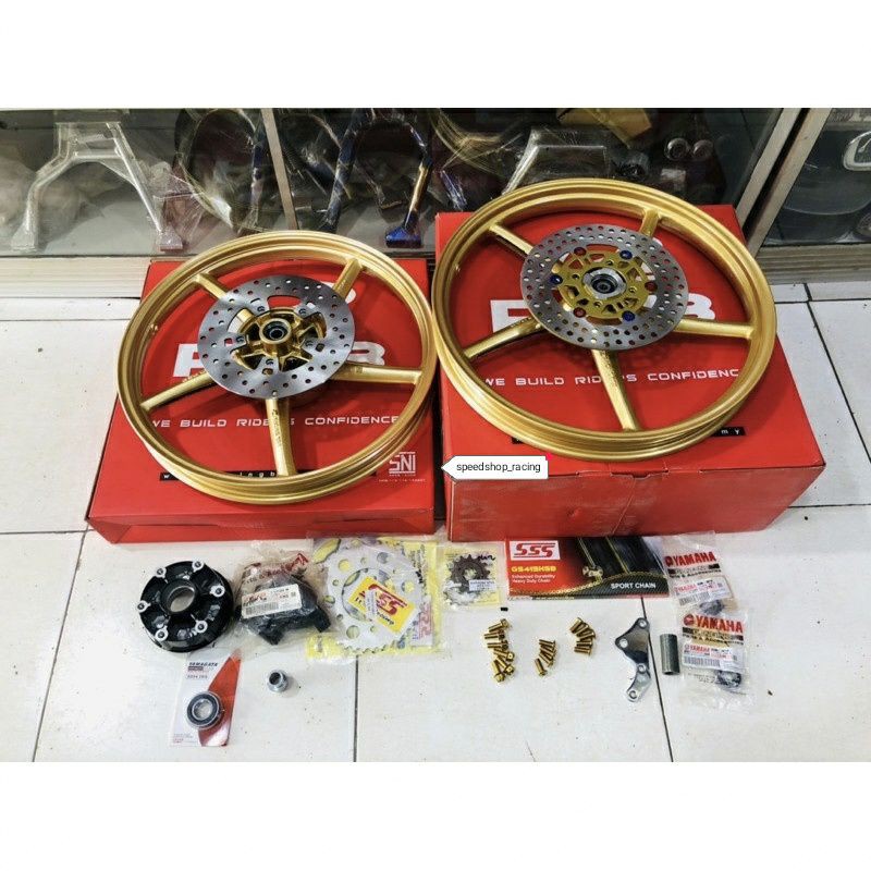 Velg RCB SP 522 MX-King PNP Ninja R-RR-SS komplit ukuran velg 160/160-17