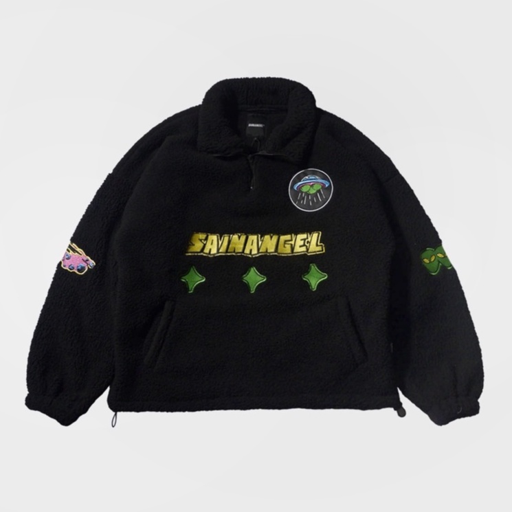 Sainangel Sherpa Half Zip Black
