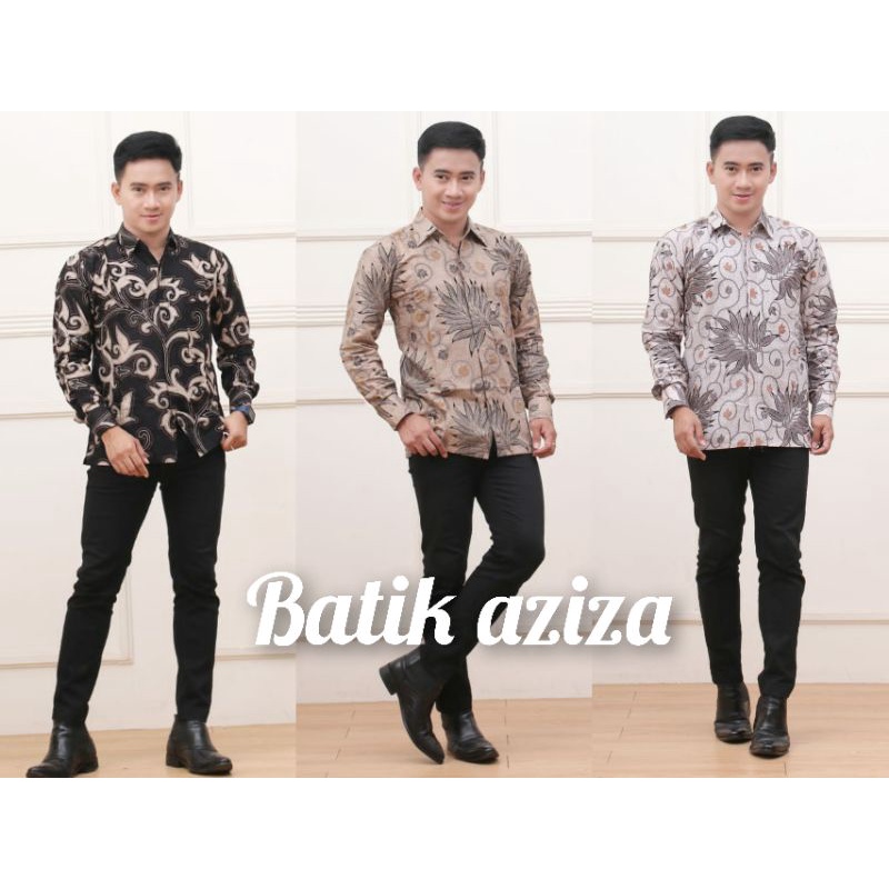 BATIK PRIA LENGAN PANJANG / KEMEJA BATIK MOTIF TERBARU MURAH BERKUALITAS
