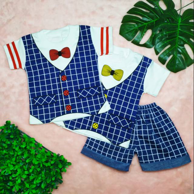 Pakaian Anak Laki-laki size 0-1tahun / Baju Model Rompi / Baju Anak Jvc Kids / G2 Boy / Kaus Anak