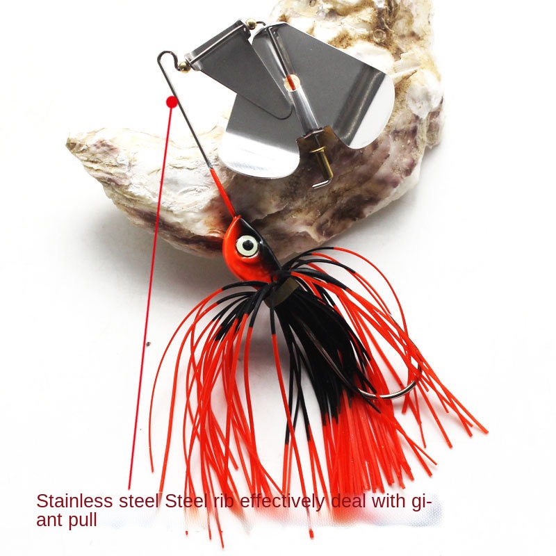 Umpan Pancing Ikan Bass Trout Salmon Spinner Bahan Metal 14.5g Aneka Warna