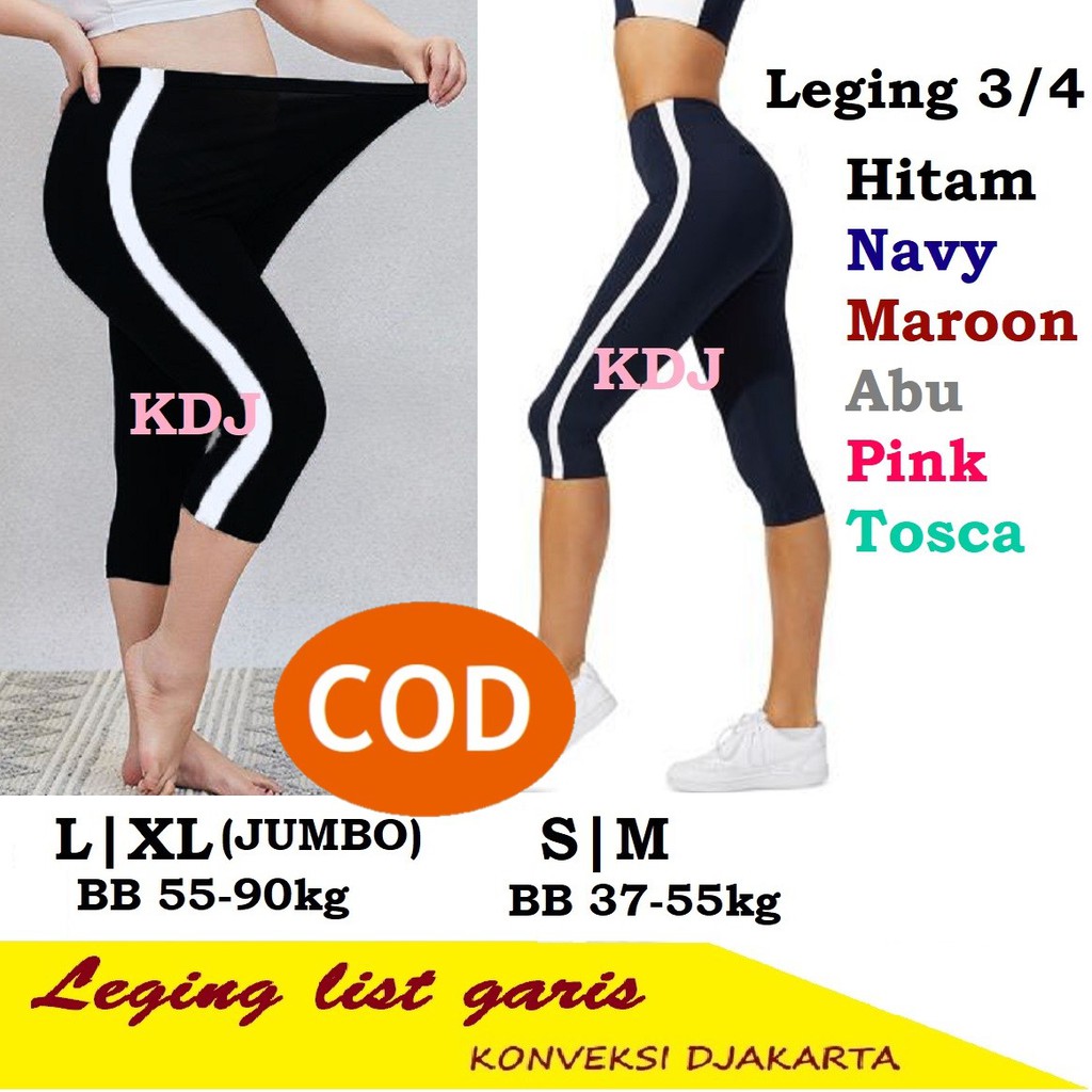 Celana Pendek 3/4 JUMBO dan STD Leging Legging Sport Senam Lejing Wanita Olahraga Jumbo spandek short pants celana strit bersepeda lari berenang zumba wanita