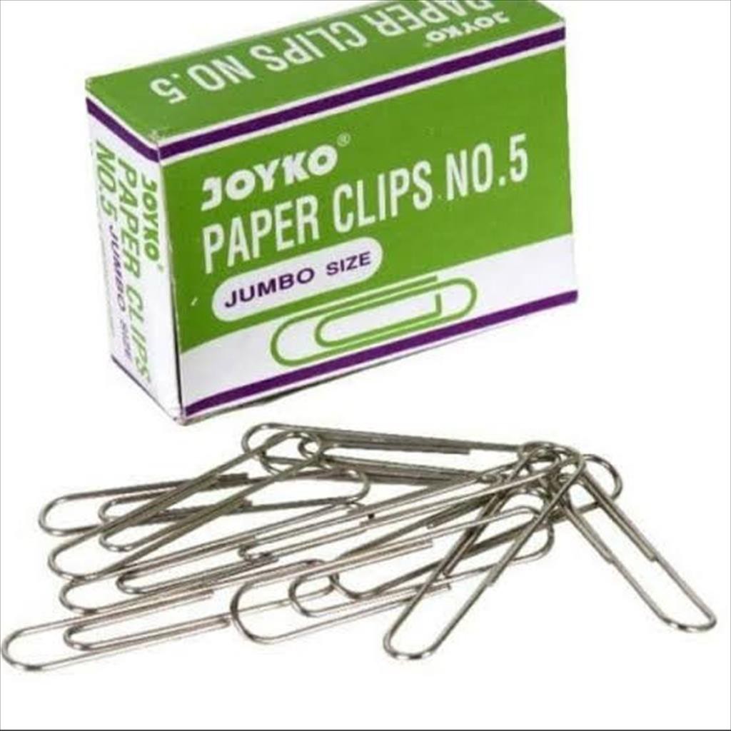 

Joyko Paper Clips No 5 Jumbo Size.
