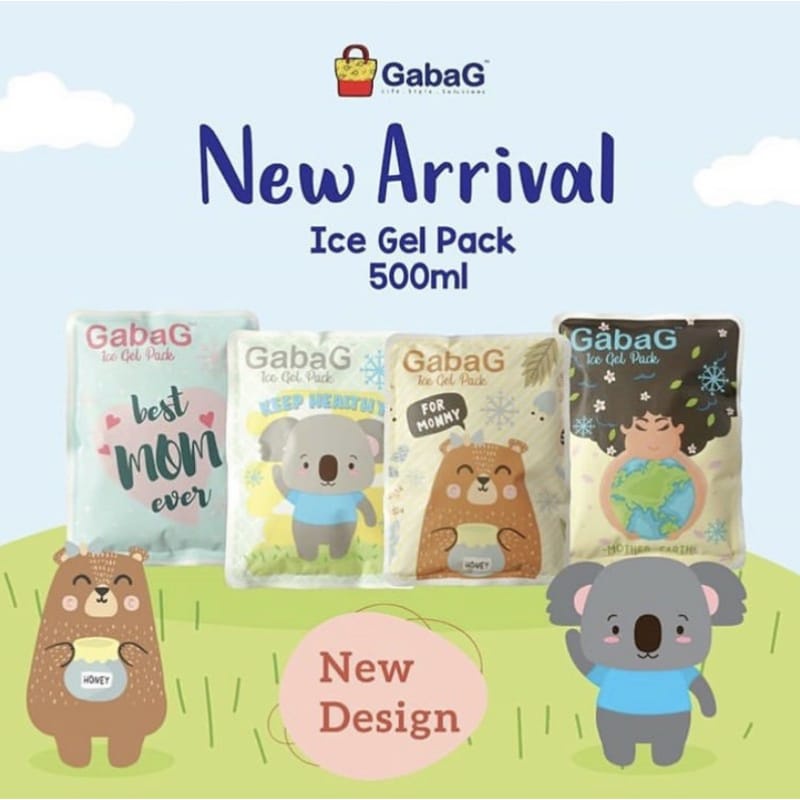 GABAG ICE GEL 200 GR ICE GEL GABAG Hot/Ice Gel 500 gram Icegel Es PendIngin New Design ice gel coole