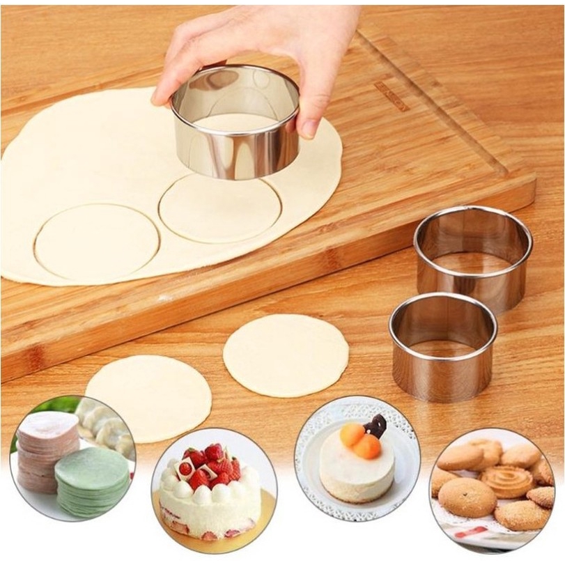 5Pcs  DIY Baking Round Circle Mold / Small Cookie Ring Mold / Dumplings Wrappers Cutter Maker Tools