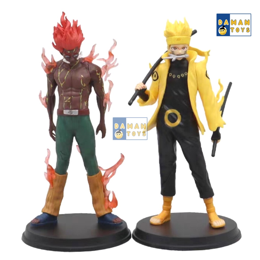 Action Figure Anime Hachimon Tonkou Might Guy Uzumaki Naruto Sage Sasuke Pajangan Koleksi