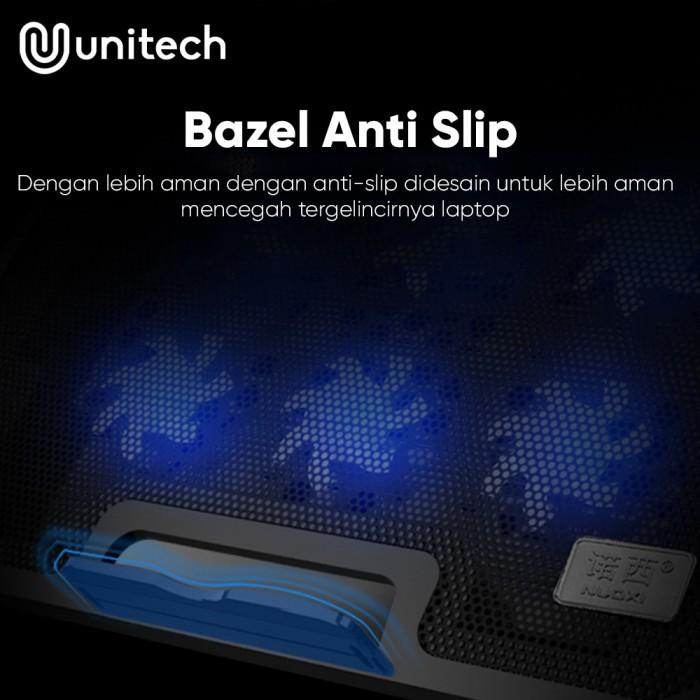 Cooling Pad Coolingpad Laptop 6 Kipas Biru Unitech H9 Silent Cooler