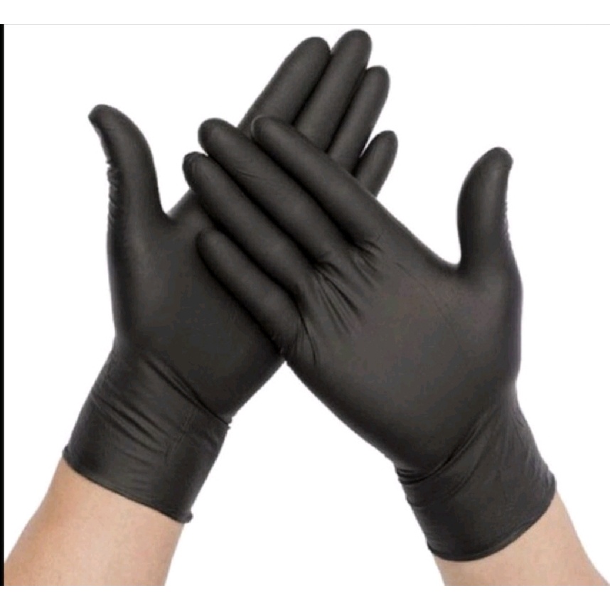 Sarung tangan nitrile/Nitrile glove by Haruto warna hitam 2pcs(sepasang)