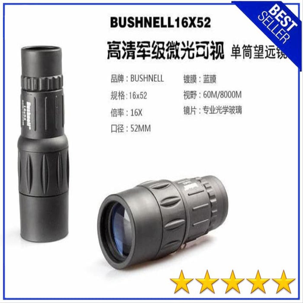 Waterproof Teropong Bushnell Portable Fitur Night Vision Monocular
