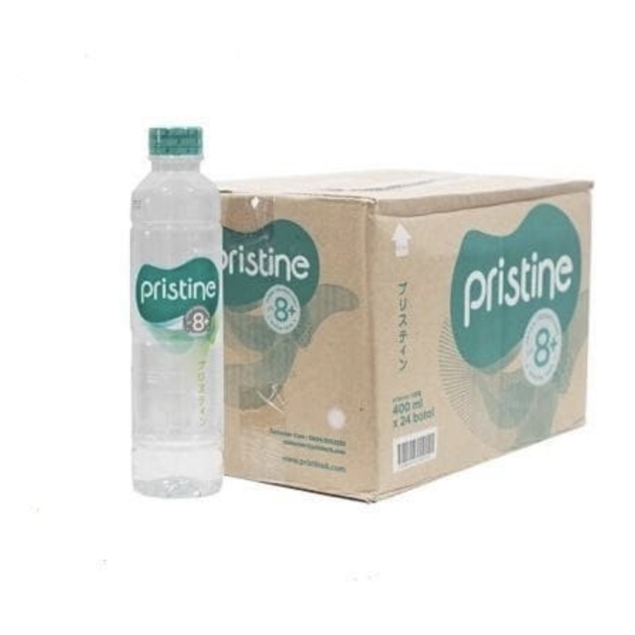 Air Mineral Pristine 600 ML  P.H 8.6 [ 1 kartonan isi 24 Botol ]