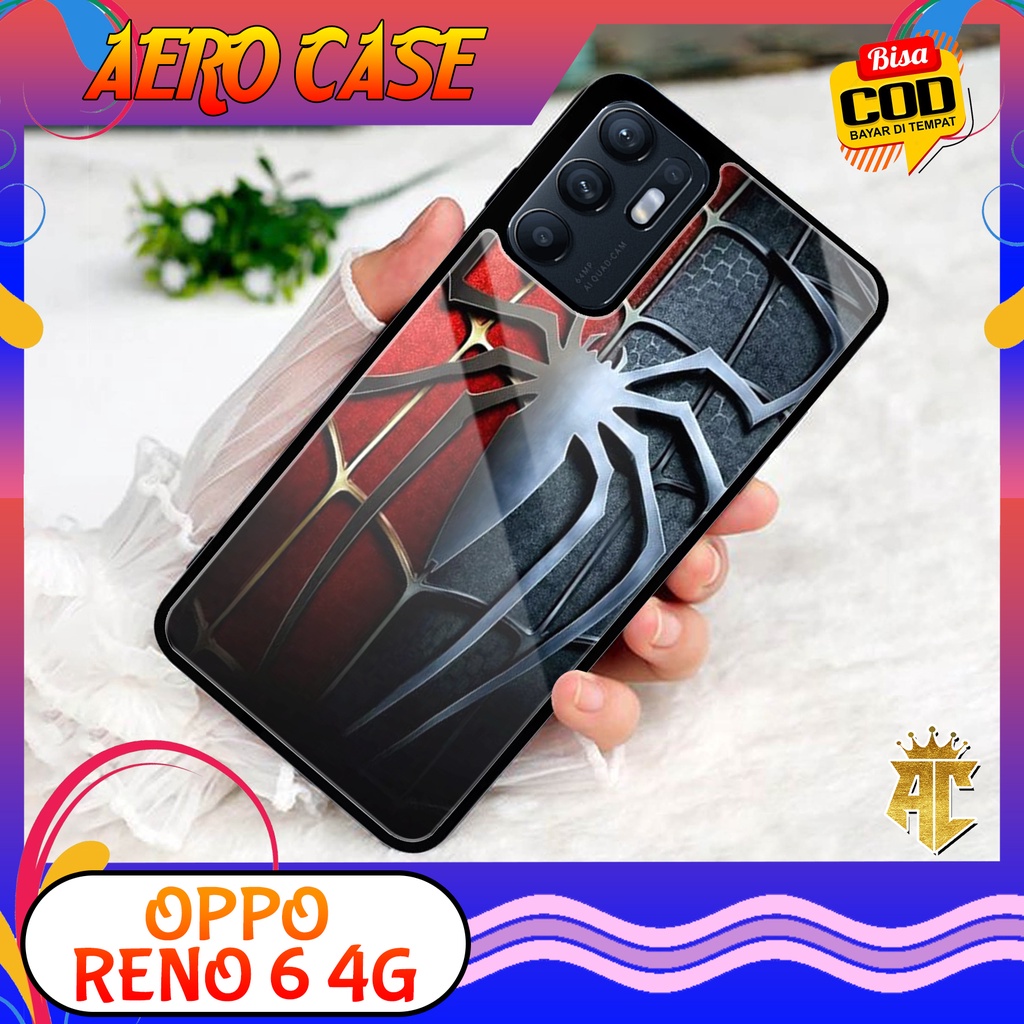 Case OPPO RENO 6 4G - Casing OPPO RENO 6 4G Terbaru 2022 AERO CASE [ MOTIF SPDR ] Silikon OPPO RENO 