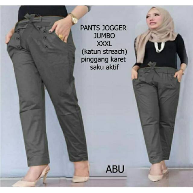 pants jogger XXL, celana, celana wanita, celana casual, celana modis, celana jogger, celana Jumbo