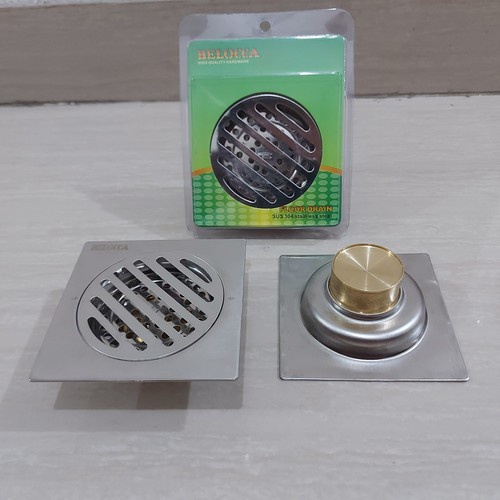 Floor Drain Saringan Got Stainless Steel SUS304 Model Katup Kuningan