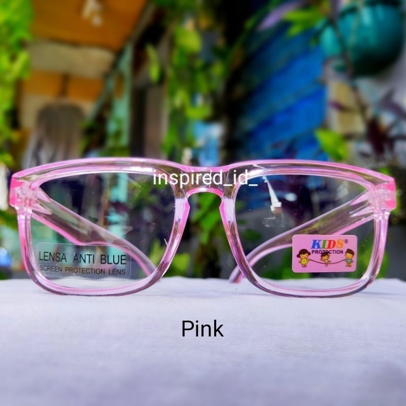 Kacamata Anak Anti Radiasi Lensa Anti Blue Frame Transparan-5