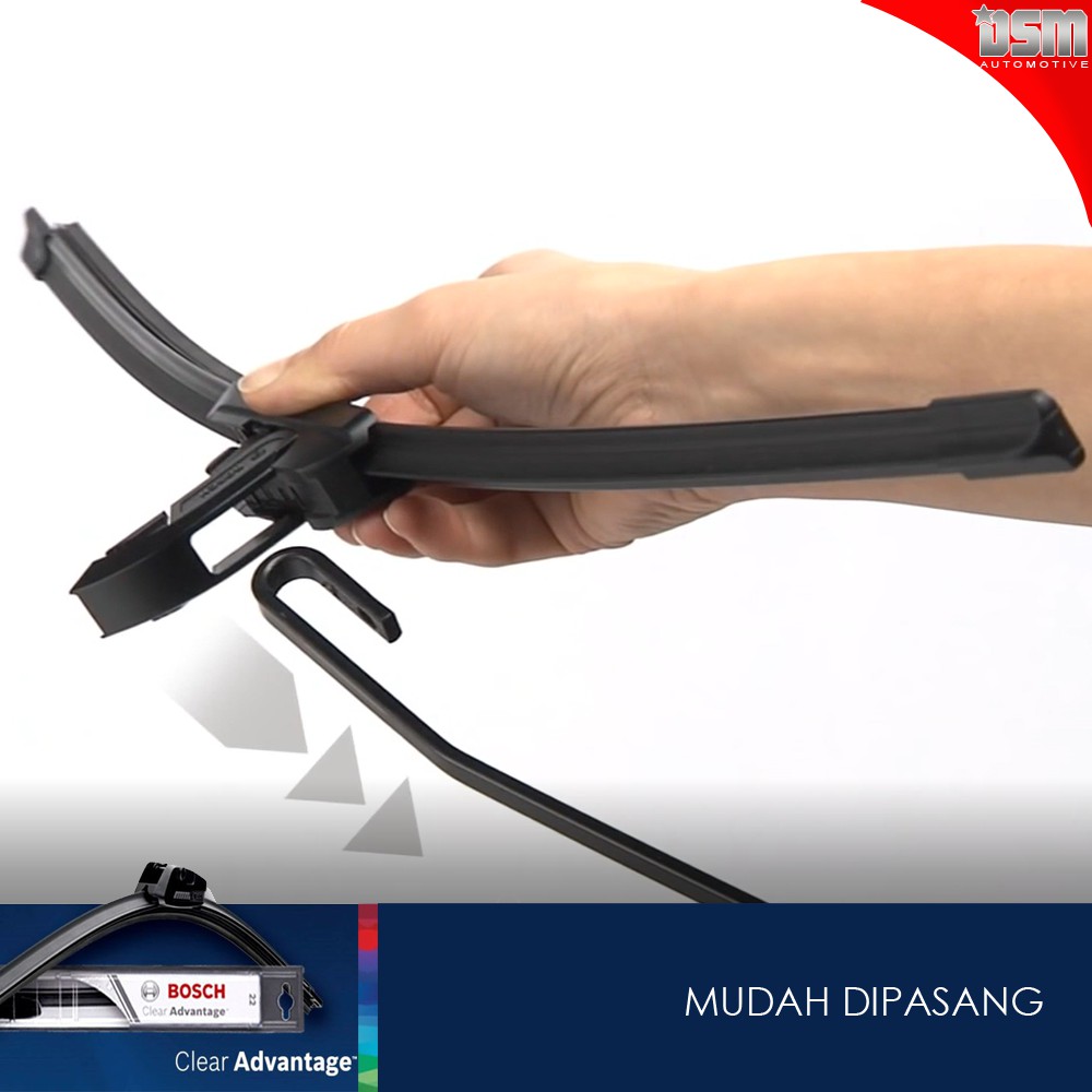 Bosch Clear Advantage Frameless / Wiper Frameless Mobil Daihatsu Sigra 22&quot; dan 17&quot; / Wiper Sigra