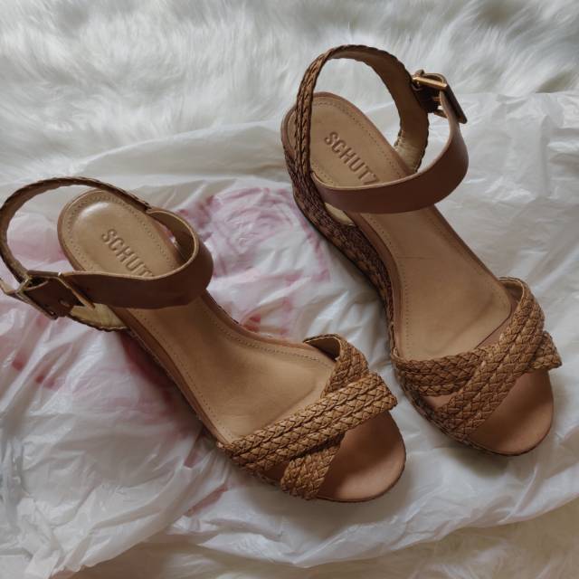 SCHUTZ leather wedges