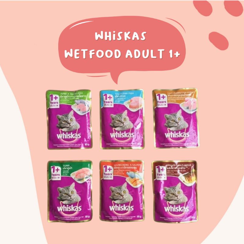 [WETFOOD] Whiskas Adult 1+ Makanan Basah Kucing