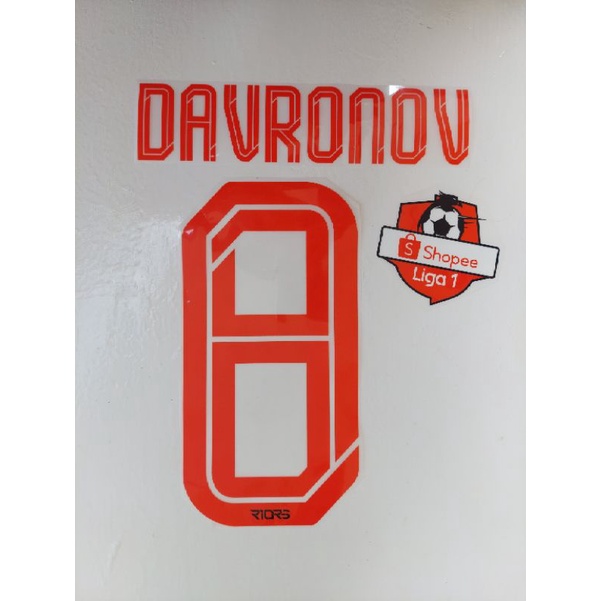 Nameset Jersey  Borneo FC 2020 Away - DAVRONOV #8