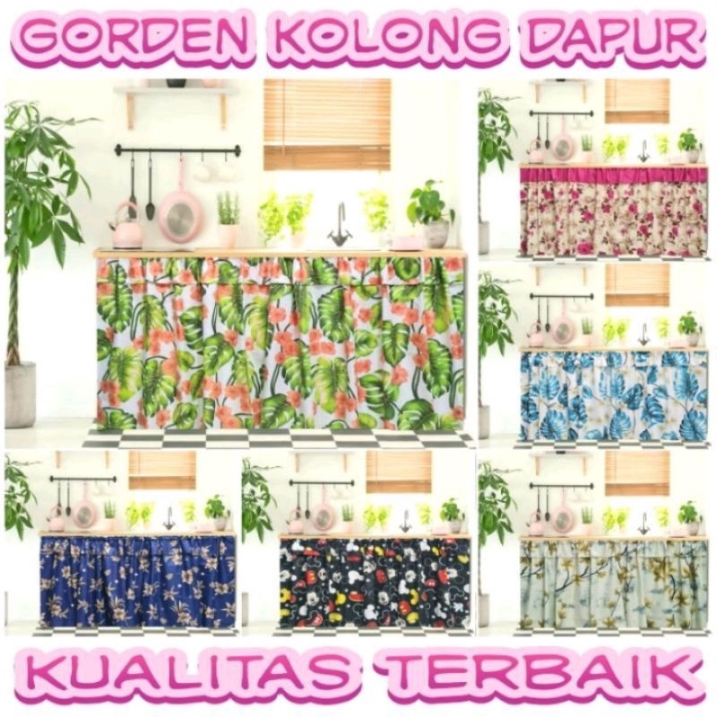 Gorden Kolong Dapur Minimalis estetik elegan