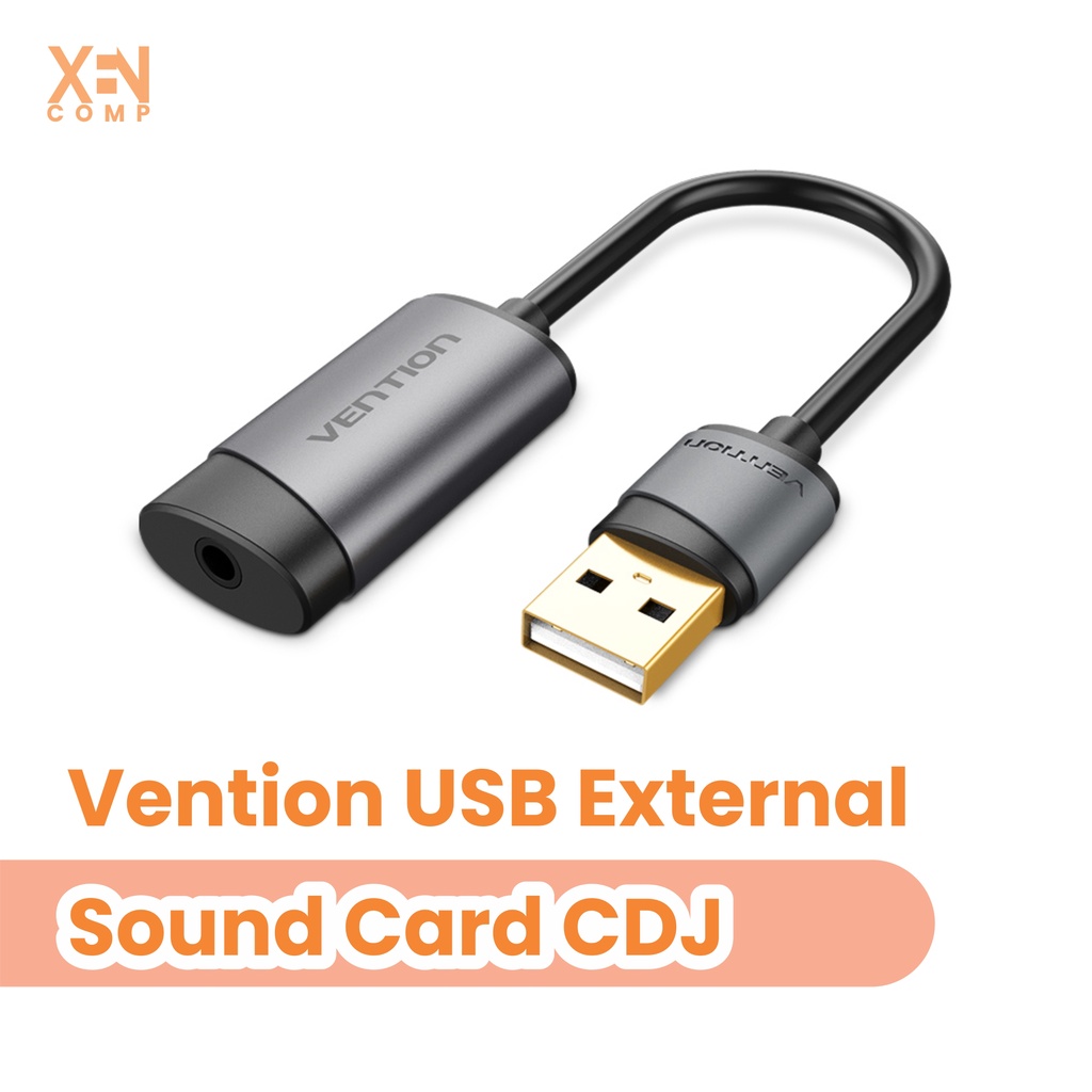 Vention Soundcard Universal USB to Audio Jack External Sound Card OMTP CTIA CDJ