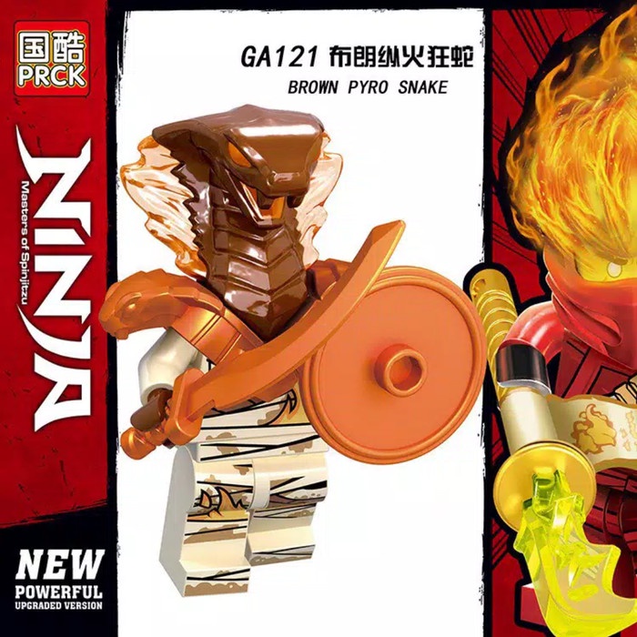 Promo Lego Minifigure Ninja Go Brown Pyro Snake Ninjago Snake Ular Diskon