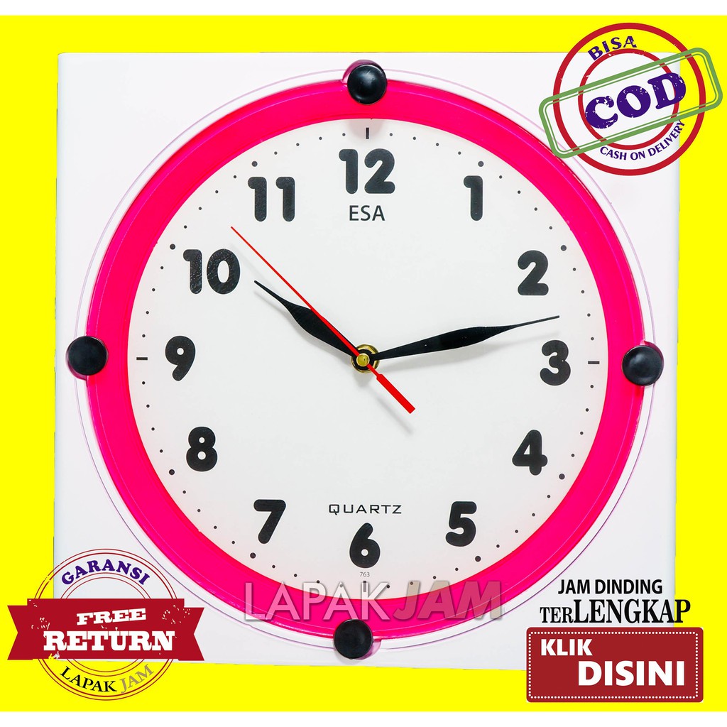 Jam Dinding Polos Minimalis Unik Dekorasi Rumah Wall Clock ESA 071