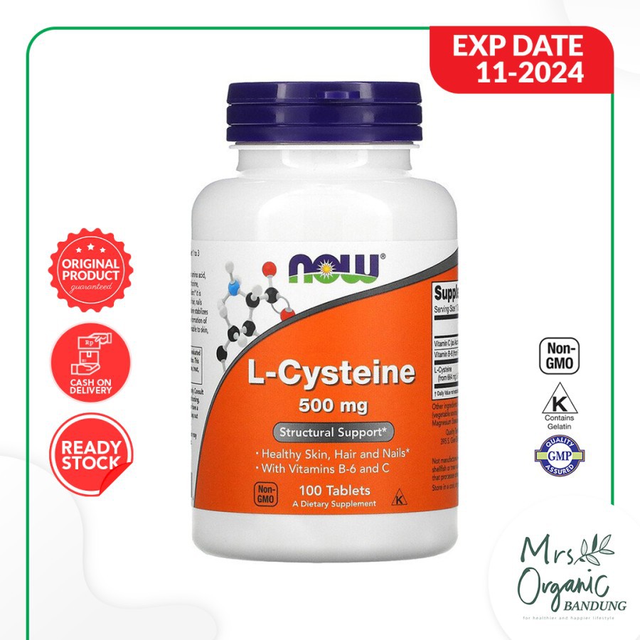 Now Foods, L-Cysteine, 500 mg, 100 Tablets