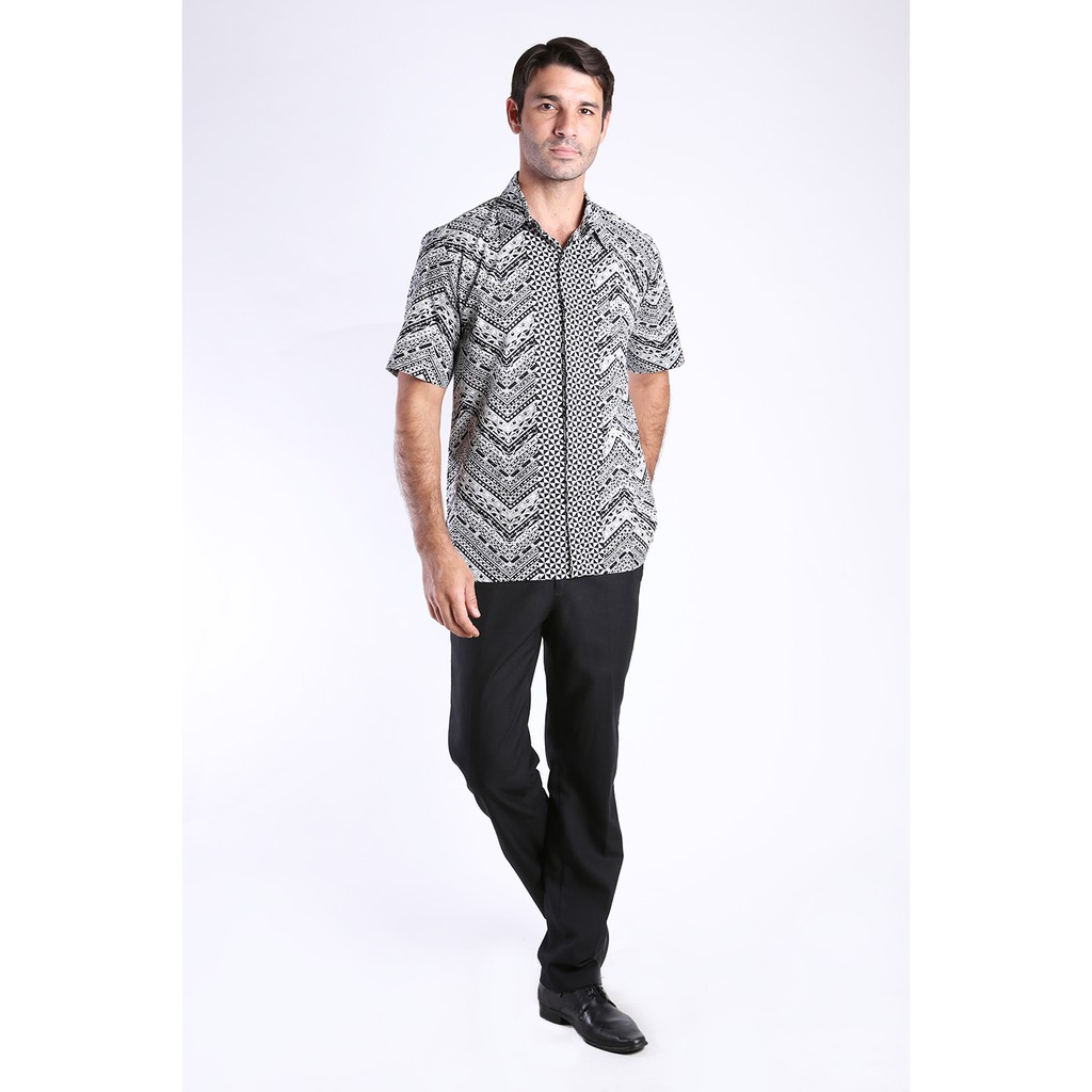Batik Kammi Kemeja Jatayu Hitam S/S KJT6-086