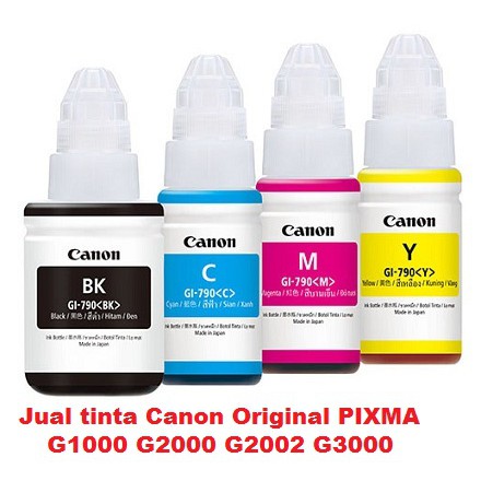 Paket Tinta Canon 790 PIXMA G1000 G2000 G2002 G3000 Genuine