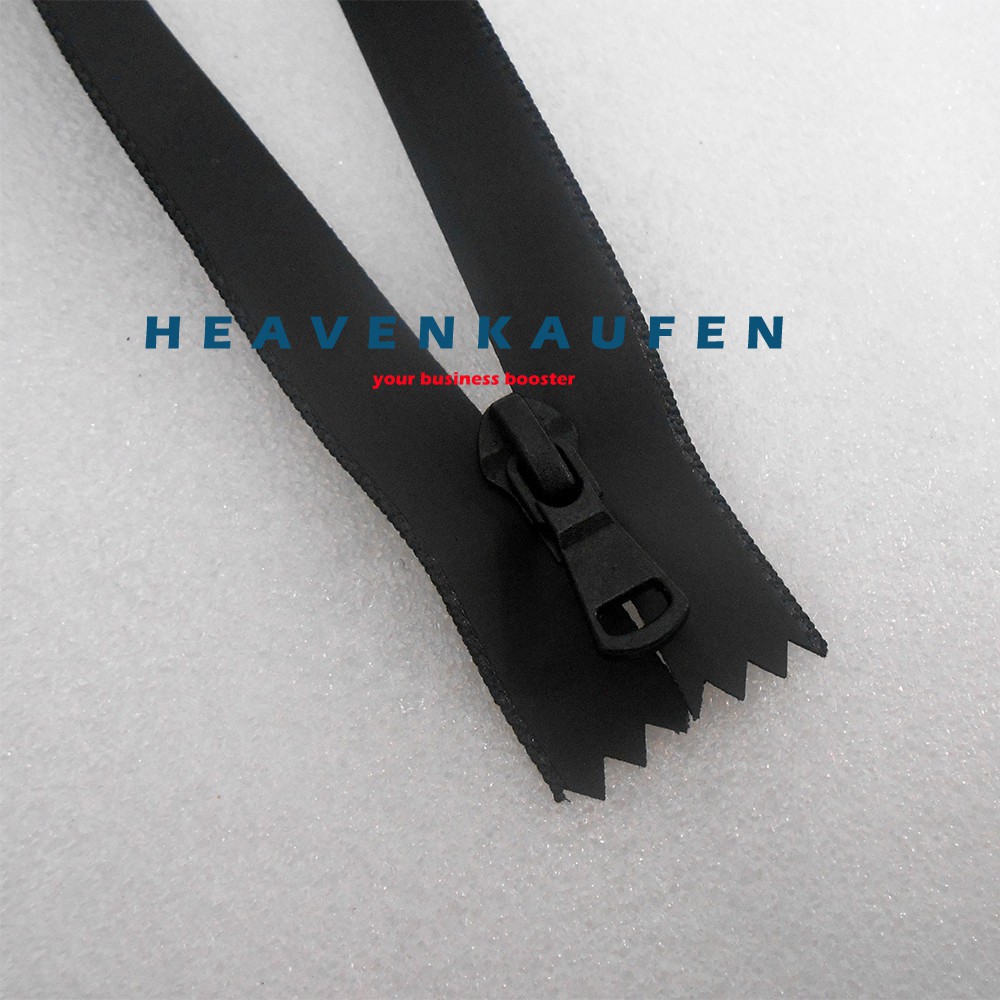 Resleting Zipper Anti Air Waterproof Panjang 12,5 cm Atau 5 inch Warna Hitam