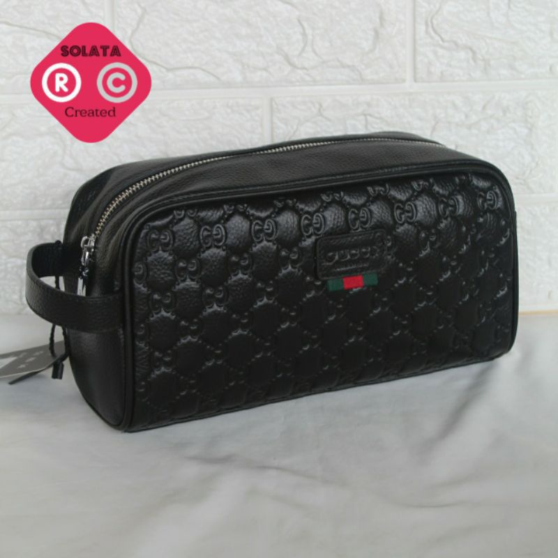 HANDBAG GUCCI KULIT ASLI - CLUTCH GUCCI PRIA WANITA - POUCH GUCCI