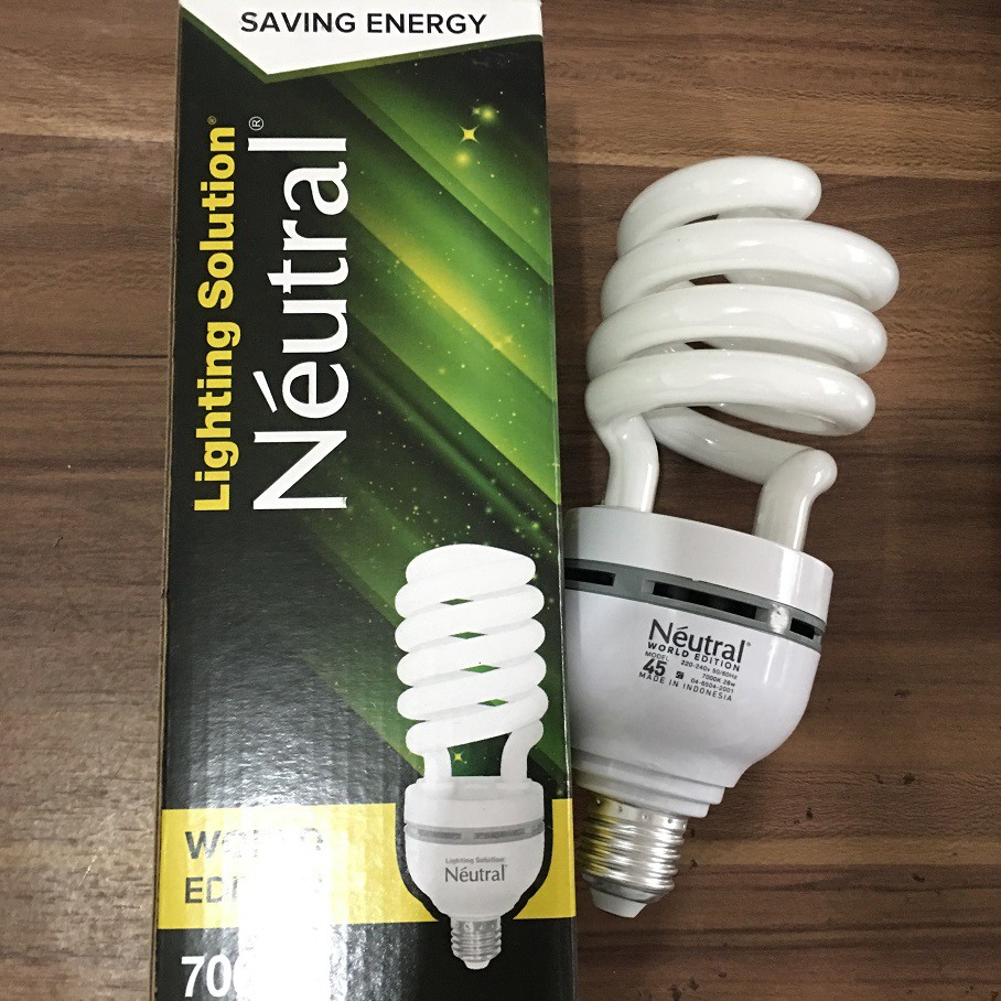 Spiral Neutral 45W 45 Watt Ulir Cahaya Putih 7000K