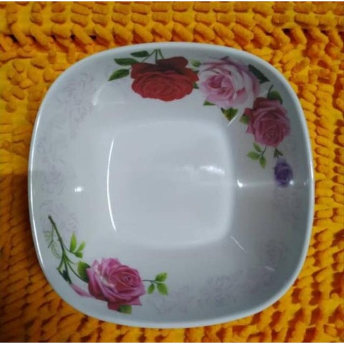 Mangkok  Melamin Melamine Segi Motif M-7006 M7006 Singa Singi