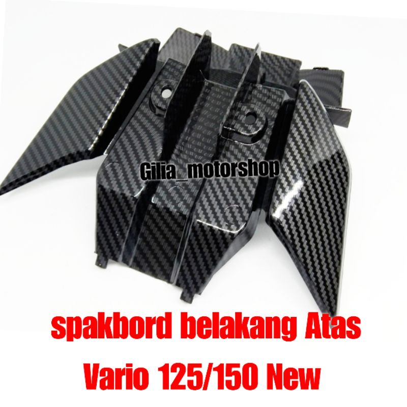 Sambungan Spakbor Belakang Atas Carbon Zoro fine Original Import Vario 125/150 New Cover Fender