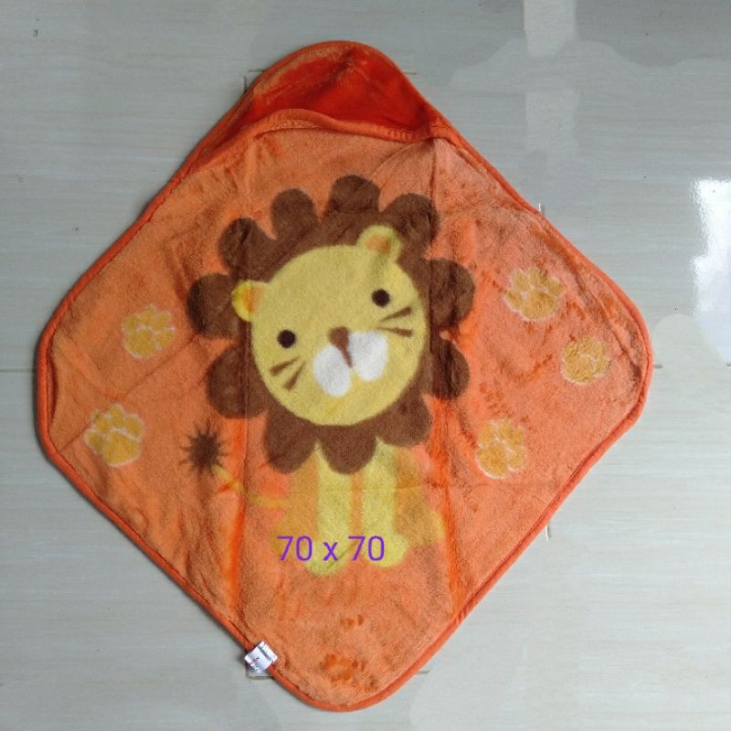 selimut bayi topi cbryan 70x70 / blanket bayi topi