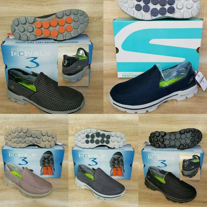 promo sepatu skechers pria gowalk 3 salur man (with out box) terbaru