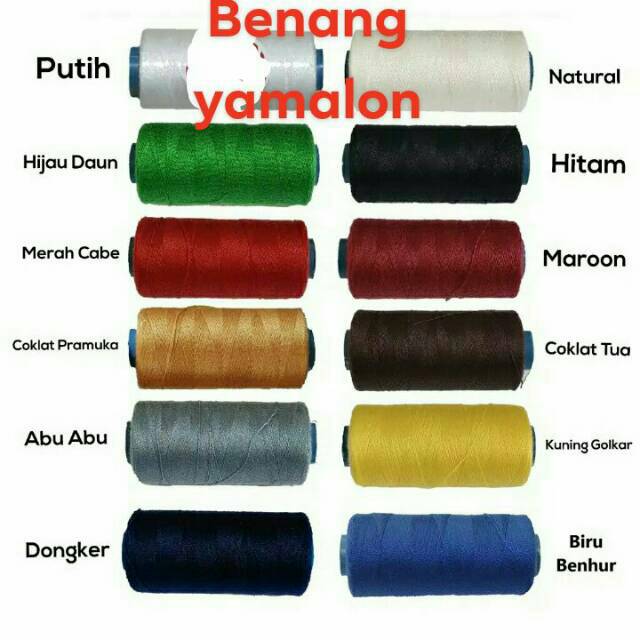 BENANG JAHIT  YAMALON   /12 PCS