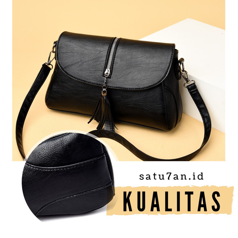 AND T177 TAS SELEMPANG WANITA Sling Bag Slempang Murah Bahan Import Grosir COD Clutch Shoulder Hits