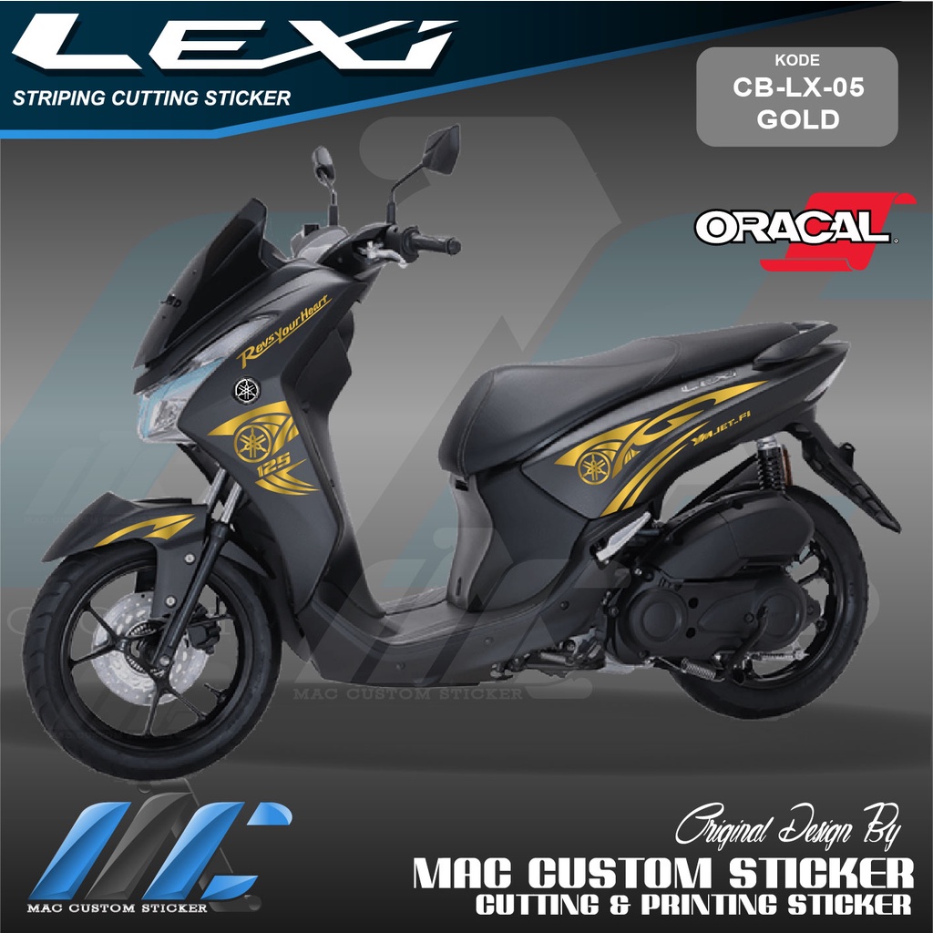 CUTTING STICKER CB LX 05 - CUTTING STICKER LEXI HITAM