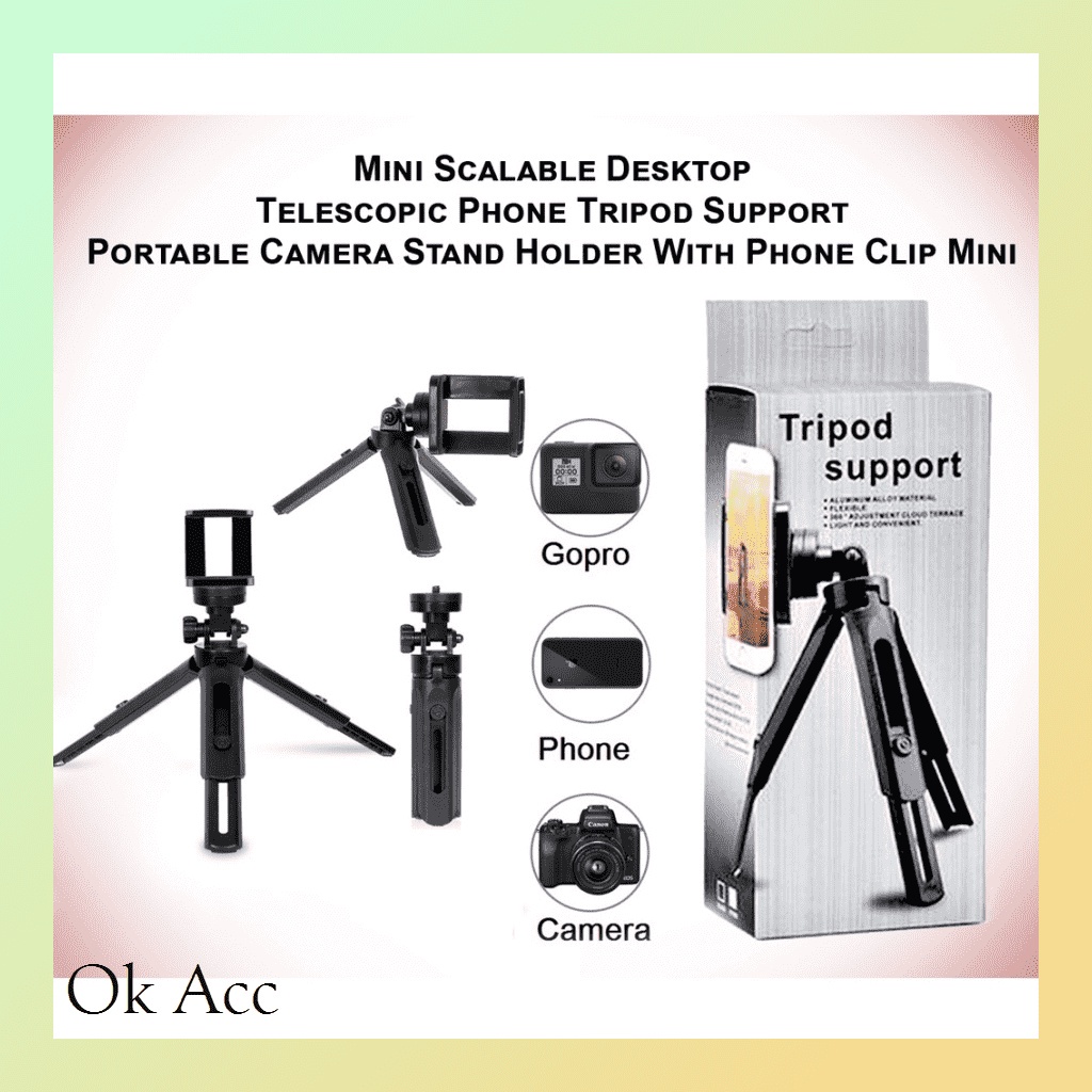 Desktop Holder HP Korea dudukan senderan HD53 HM12 HD30 HD48 tripod mini Holder U