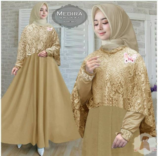 15 Trend Terbaru Baju  Gamis  Warna  Gold  Emas Rise Upon Stars