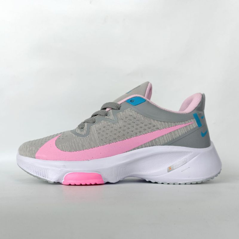 SEPATU NIKE ABU PINK / NIK,E ZOOM RUNNING / SEPATU WANITA IMPORT / SEPATU SENAM / SEPATU LARI / SEPATU WANITA PREMIUM