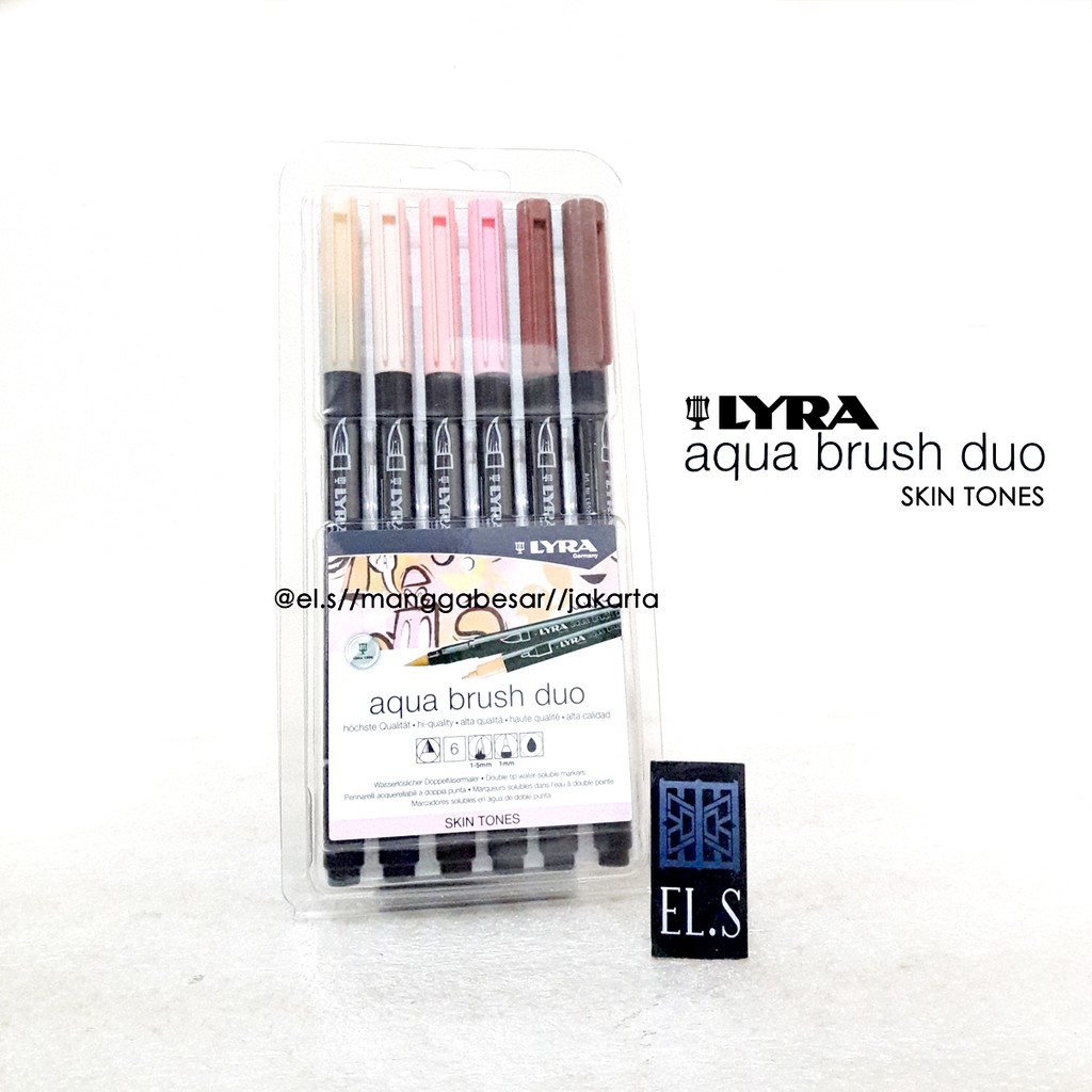 

Lyra Aqua Brush Duo Skin Tone Set 6 ( Brush Pen ) RB9