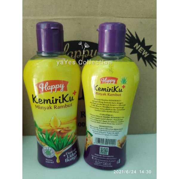 Happy kemiriku minyak rambut 100 ml shampoo zaitun sampo shampo