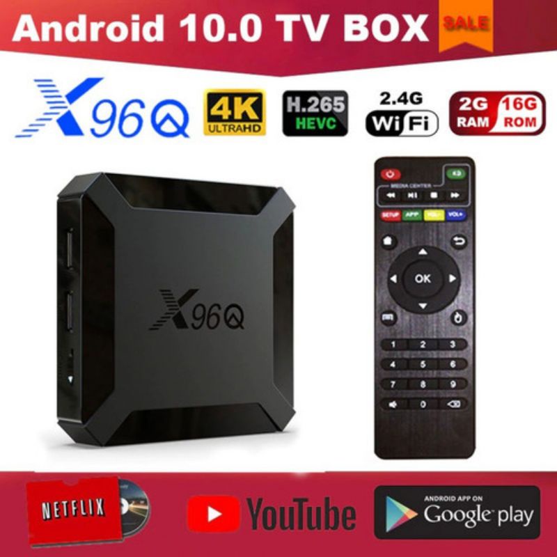 STB X96Q 4K Android TV Box H313 Quad Core Android 10
