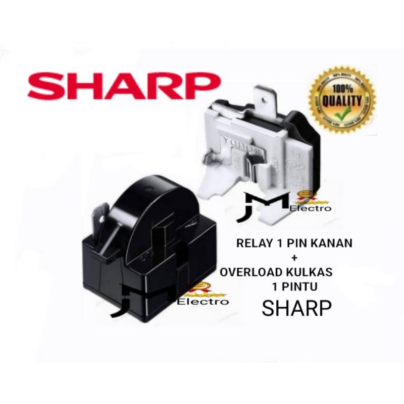 Relay Ptc Overload Kulkas Sharp 1 Pintu