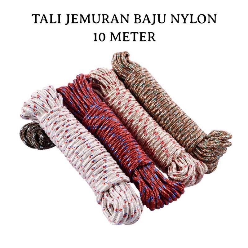 Tali Nylon 7mm-10M / Tali Tambang /Tali Jemuran / Tali Serba Guna