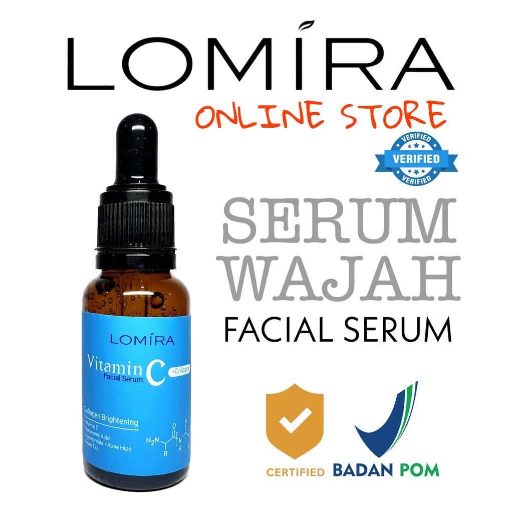 ✨ AKU MURAH ✨ LOMIRA FACIAL SERUM WITH VIT C &amp; COLLAGEN BPOM ORIGINAL