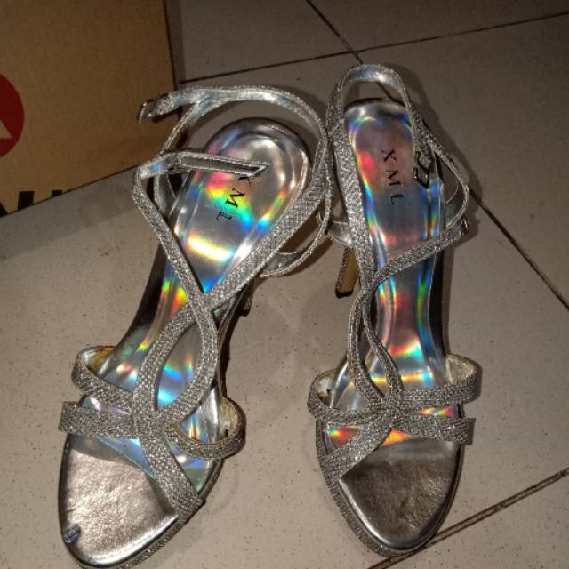 Heels cantik XML Silver
