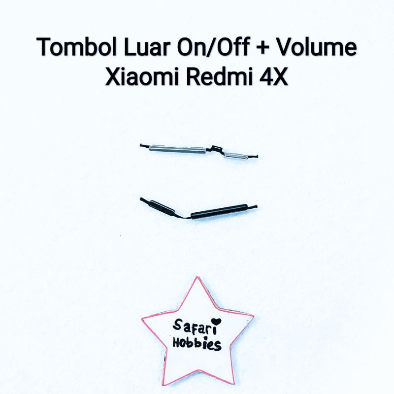 Tombol Luar Xiaomi Redmi 4X On/Off + Volume